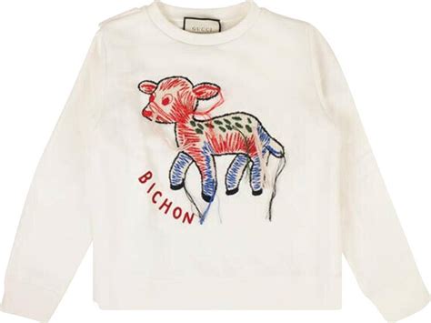 gucci crewneck fawn sweatshirt